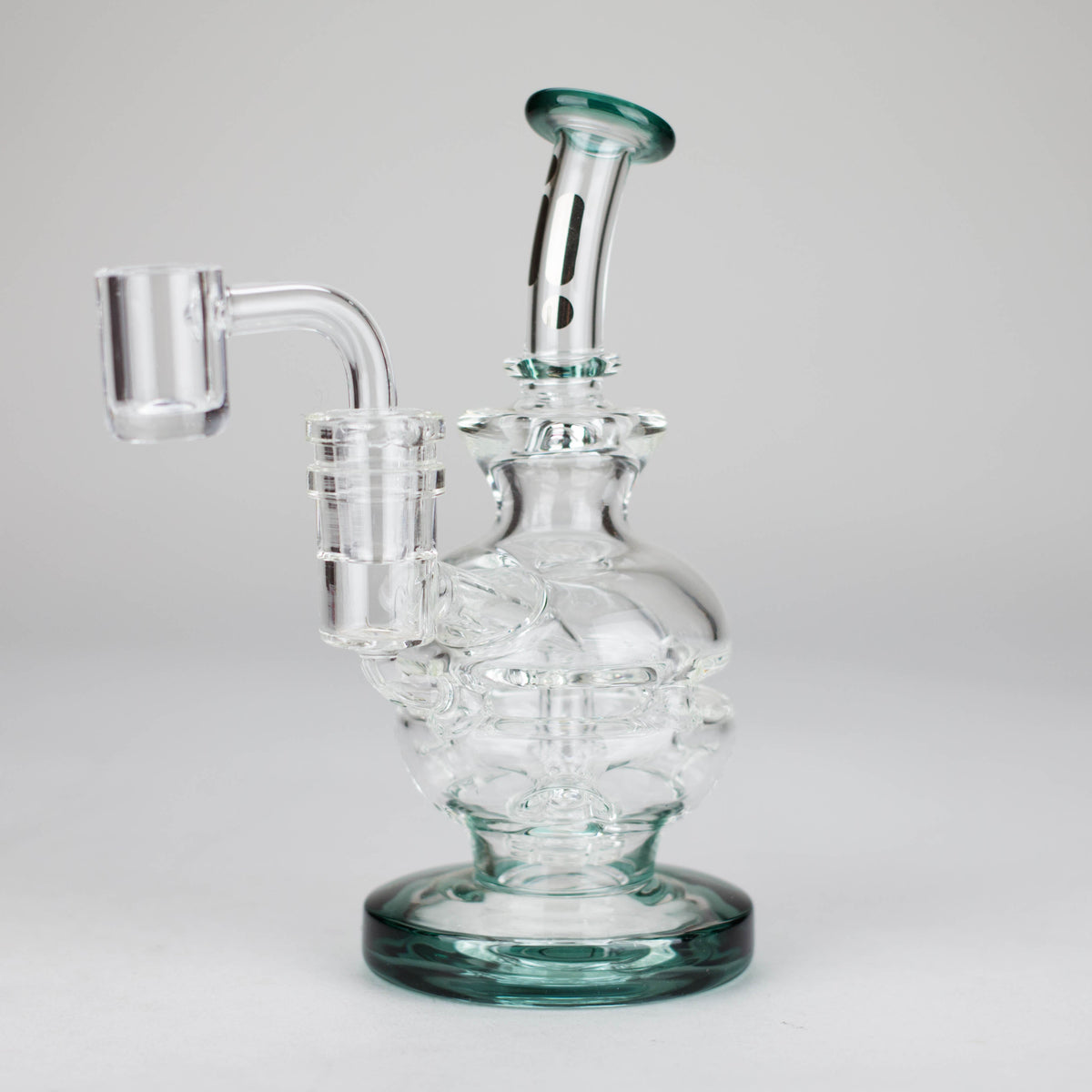 6 Inch Recycler Dab Rig With Showerhead Diffuser by Infyniti Glass