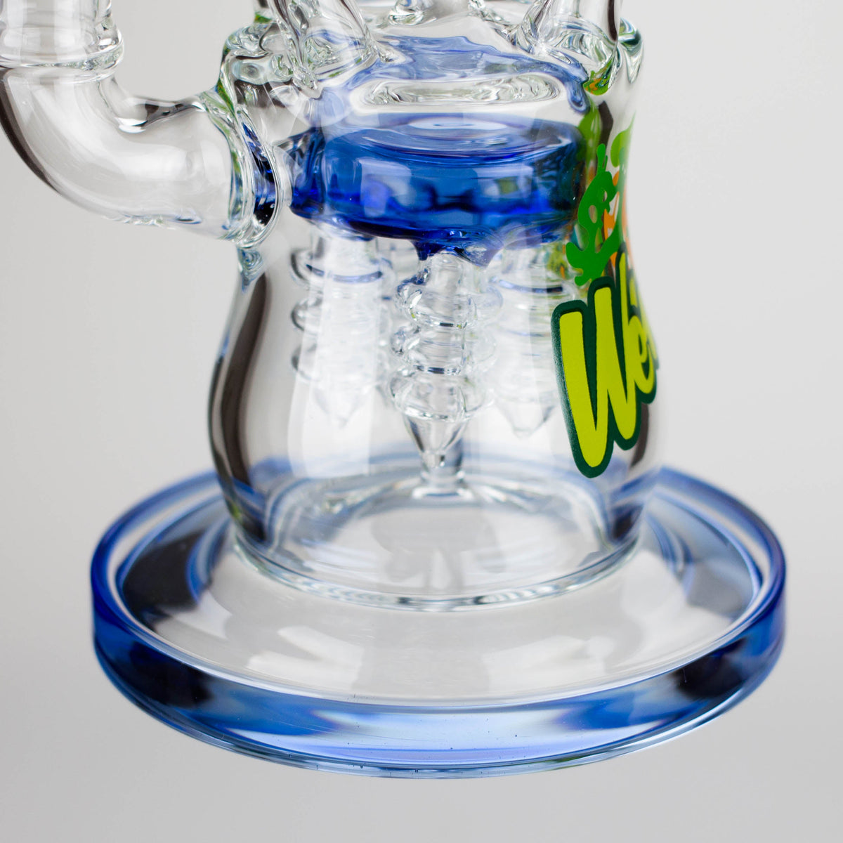 Showerhead Percolator in the 15 Inch Infinity Tower Recycler Perc Bong by WENEED