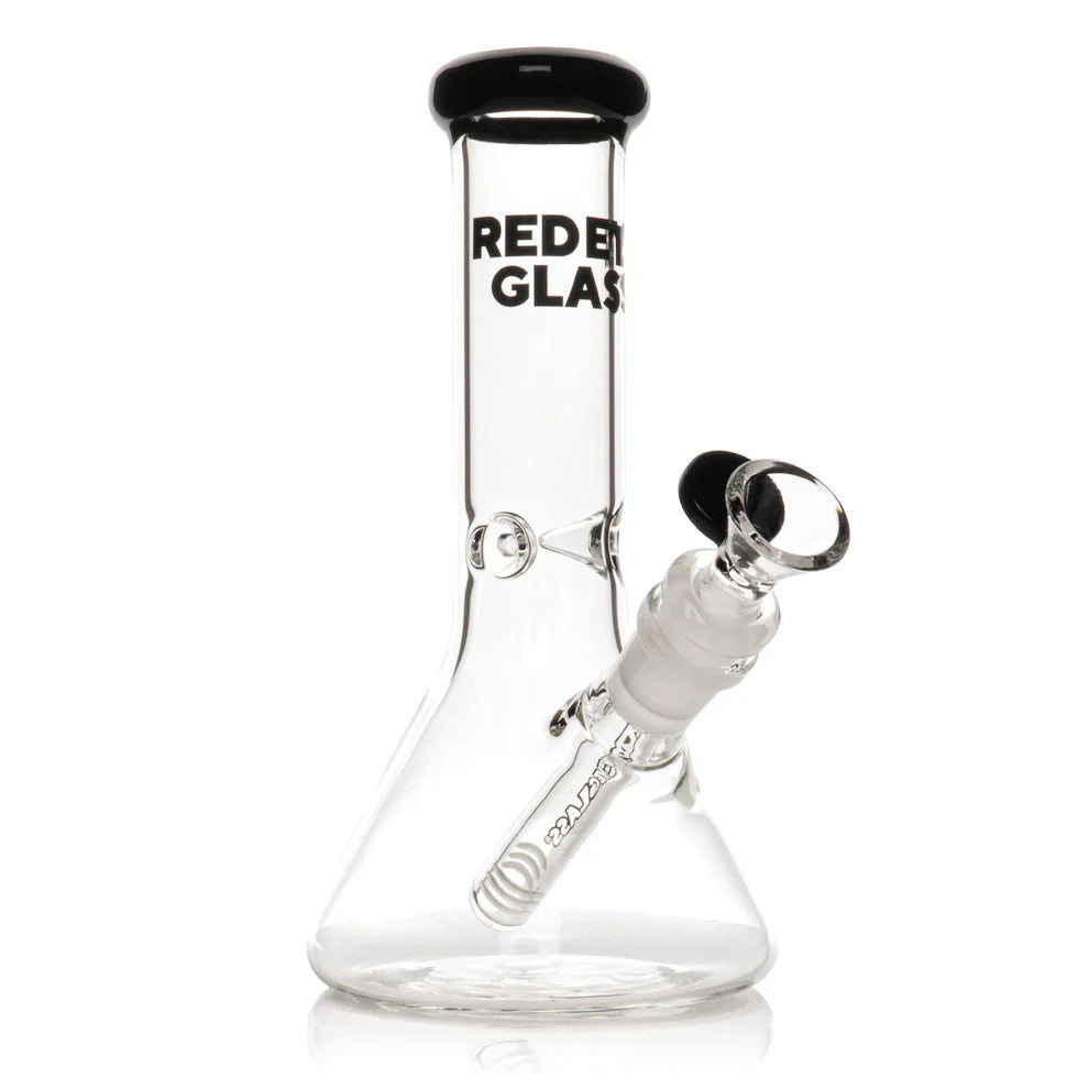 Red Eye Glass Mini Beaker Bong Black