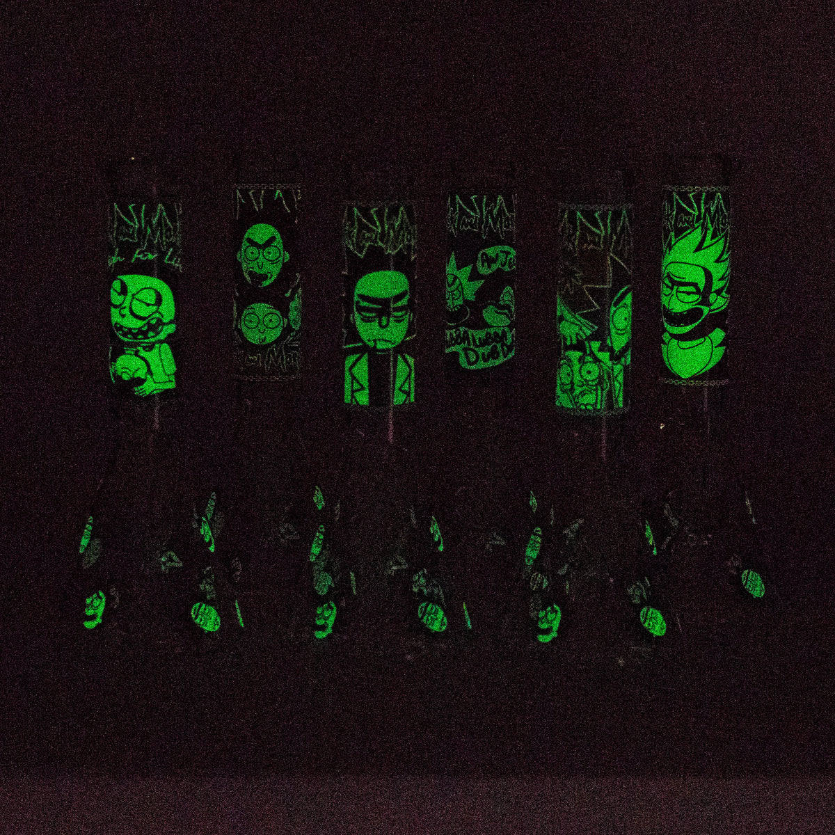 Cosmic Blast Glow In the Dark Rick And Morty Bongs