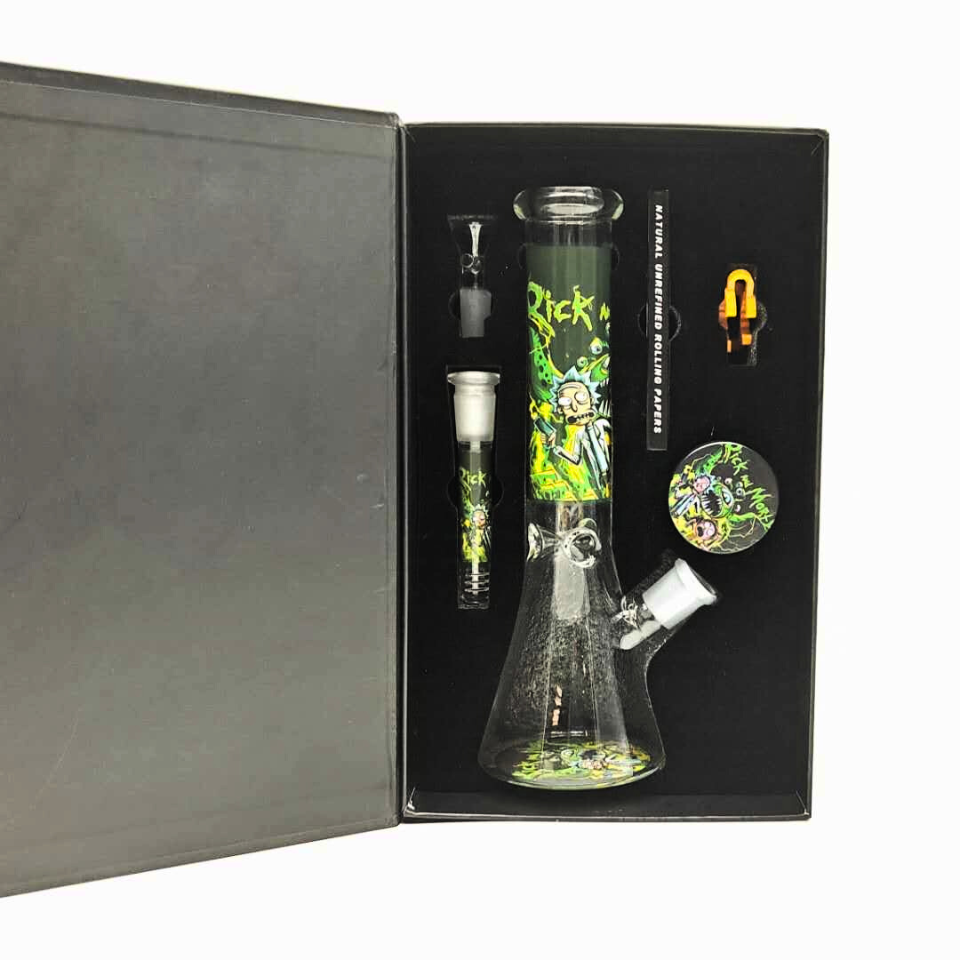 Rick And Morty Bong Kit with grinder