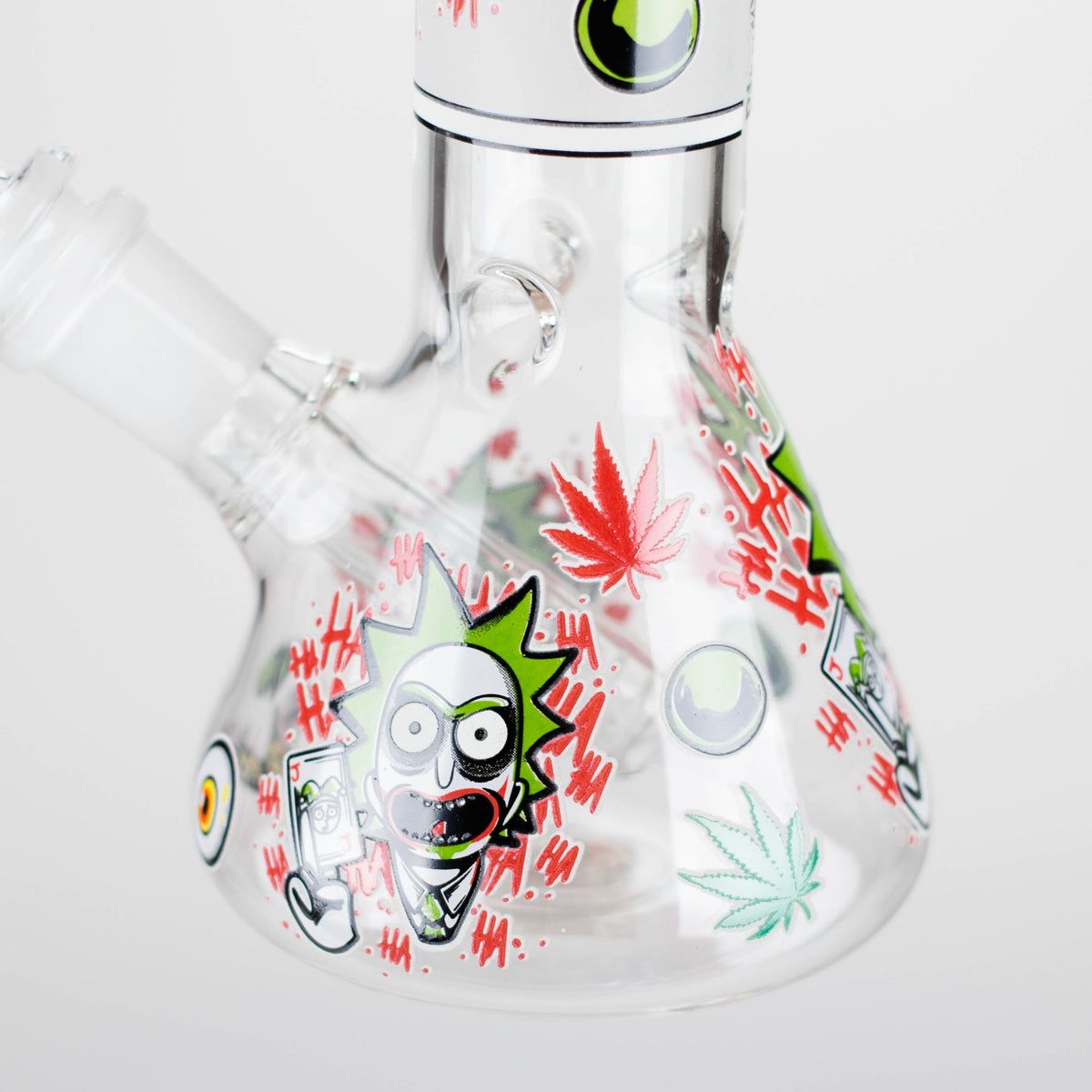 Base of the Rick And Morty Clowning Around Beaker Bong