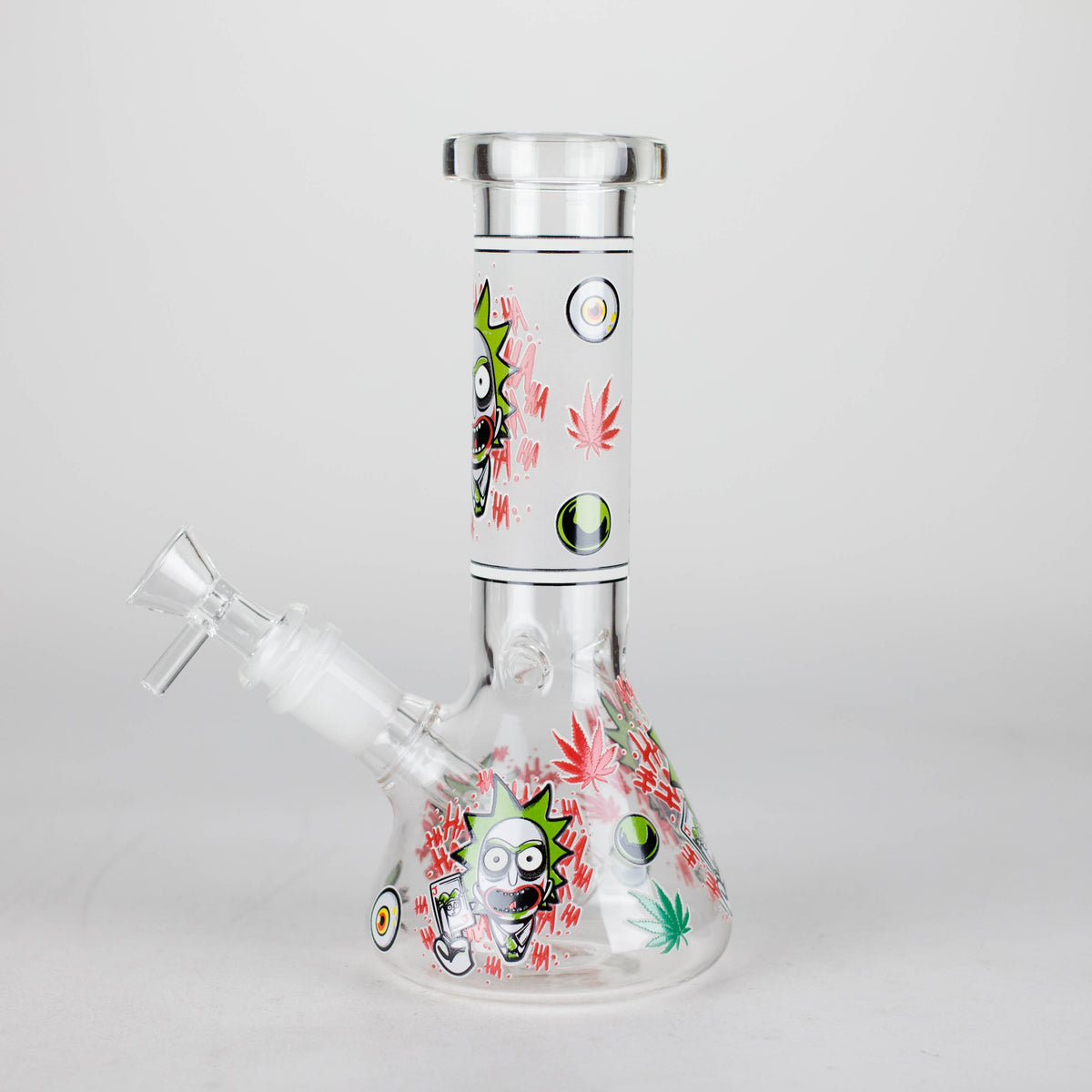 Rick And Morty Clowning Around Small Beaker Bong