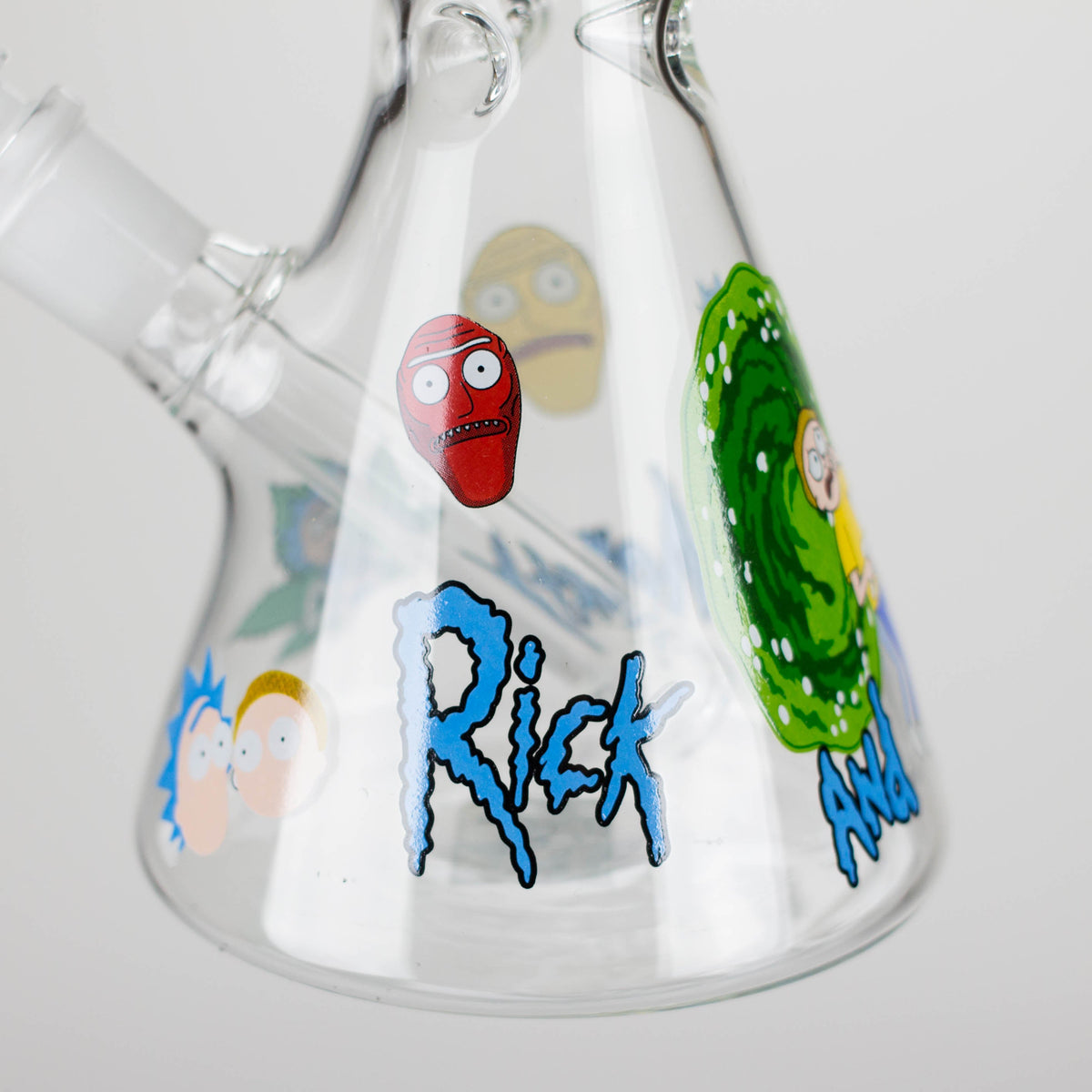 Glass Base of the 10" Rick And Morty Scientific Beaker Bong