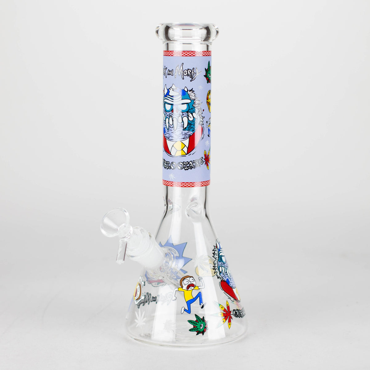 Purple 10" Rick And Morty Scientific Beaker Bong