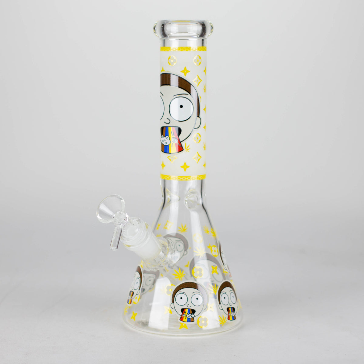 Yellow 10" Rick And Morty Scientific Beaker Bong