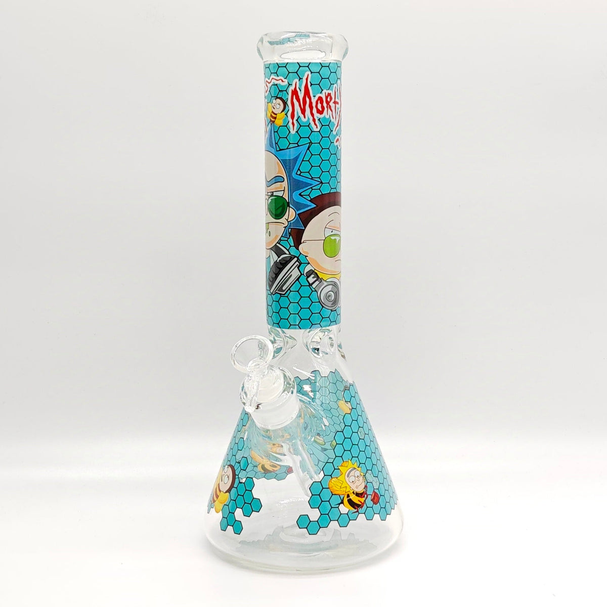 14 Inch Rick And Morty Thick Beaker Bong in Teal