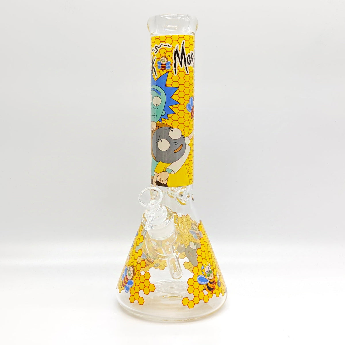 14 Inch Rick And Morty Thick Beaker Bong in Yellow