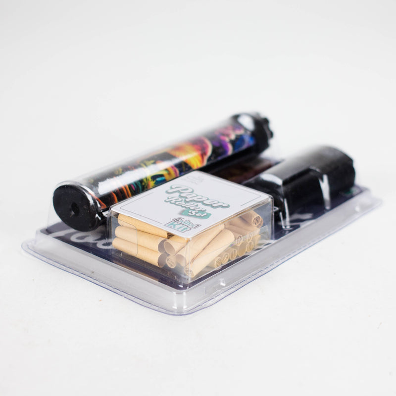 Rolling Machine Set with rolling papers and tray