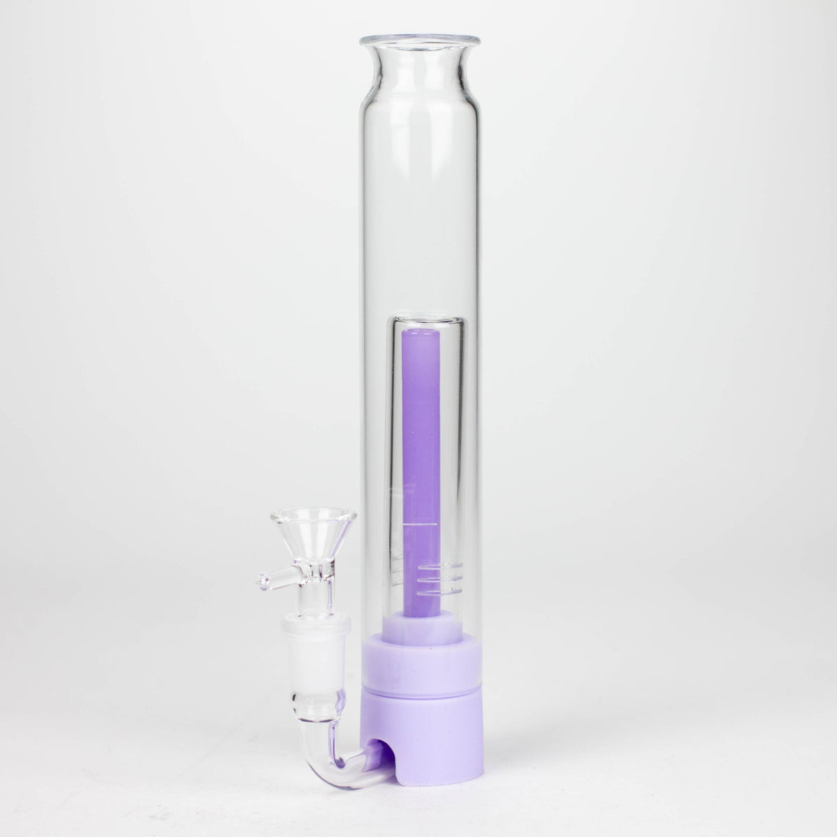 Rukioo 9 Inch Bird Bong And Dab Rig Hybrid in purple