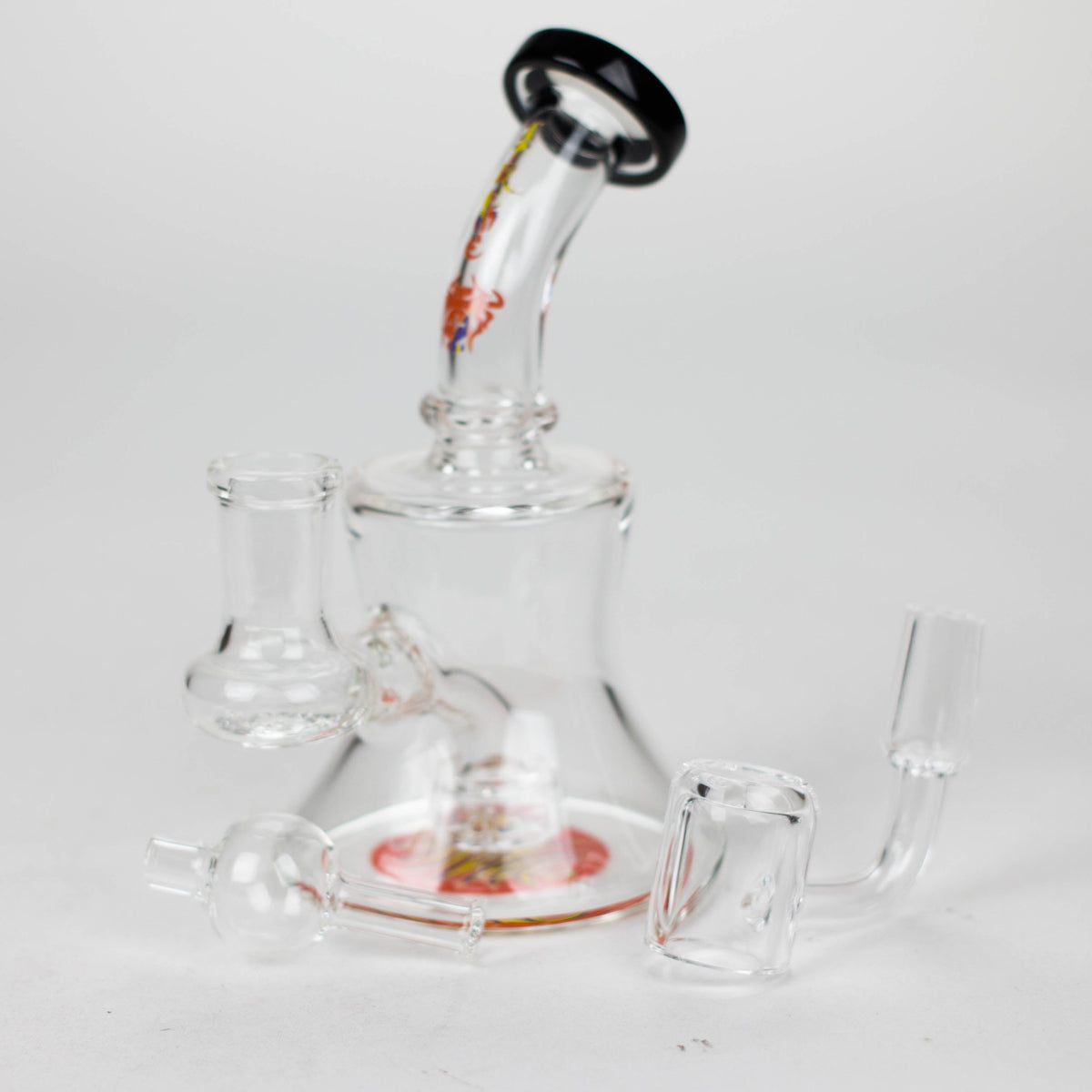 10 Inch Shatter Rig with Diffuser and quartz banger From XTREME Glass