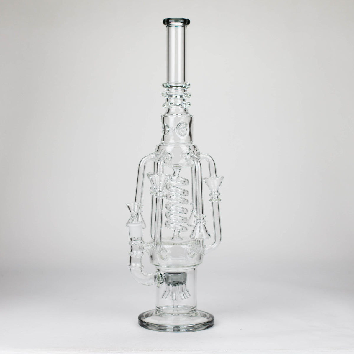 19 Inch Coiled Recycler Bong With Showerhead Perc