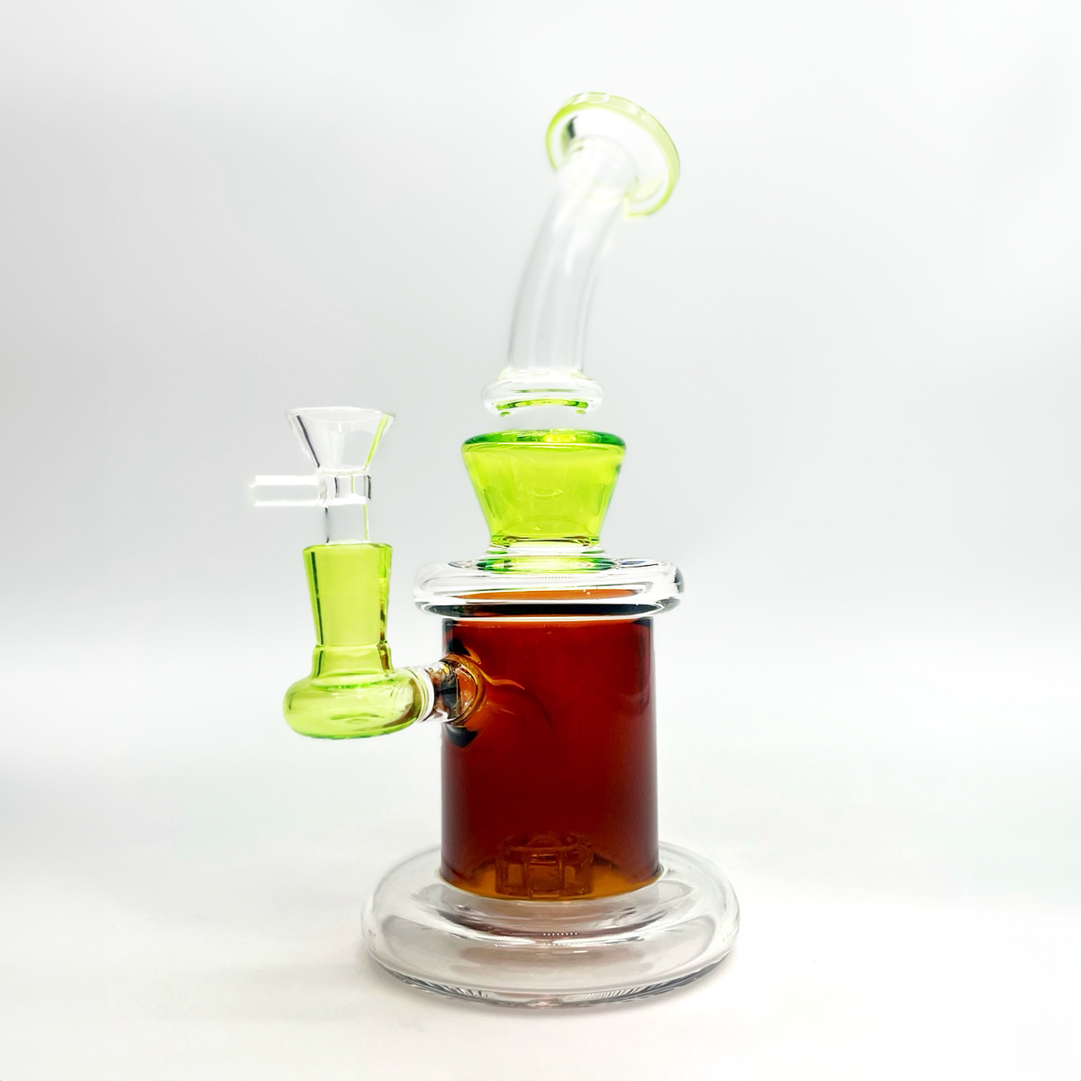 Shrek Matrix Perc Glass Bong with showerhead diffuser