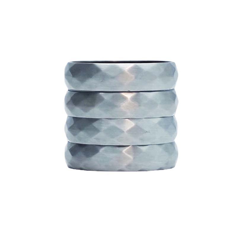 4-Piece 50MM Silver Metal Grinder by WICKED