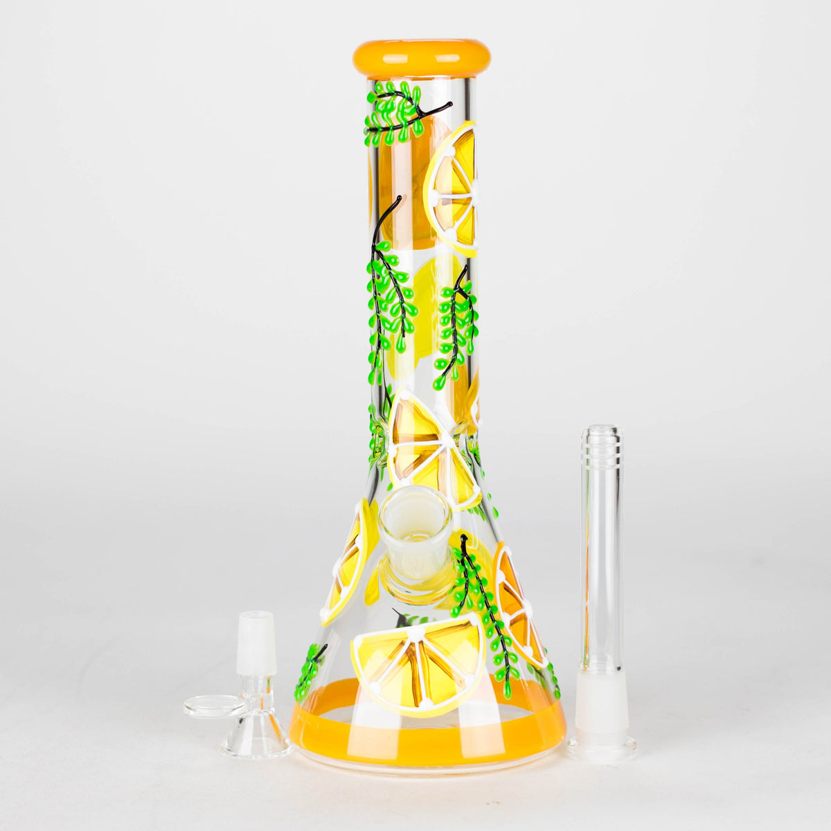 10-Inch Lemonade Beaker Bong with Bowl Piece and Downstem