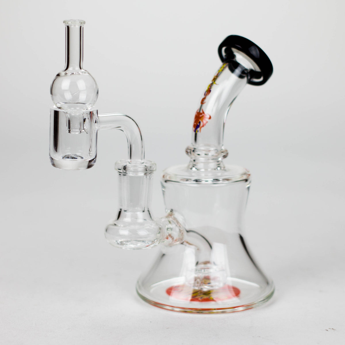 Clear Shatter Rig with Diffuser and Carb Cap From XTREME Glass