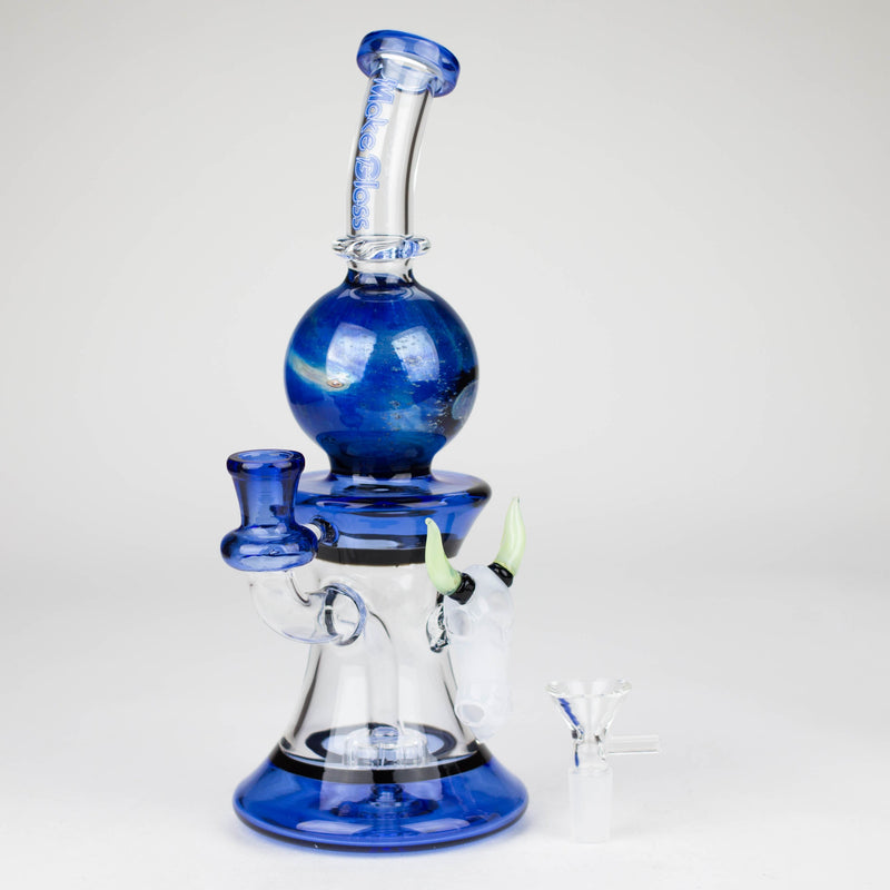 Blue Showerhead Perc Bong