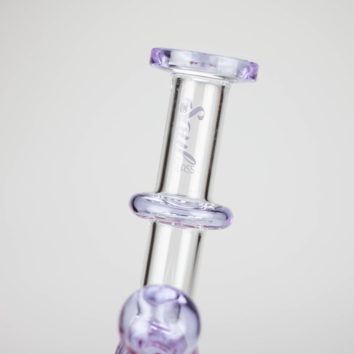 Glass Neck of the 7 Inch Ethereal  Portable Glass Bong from SOUL Glass