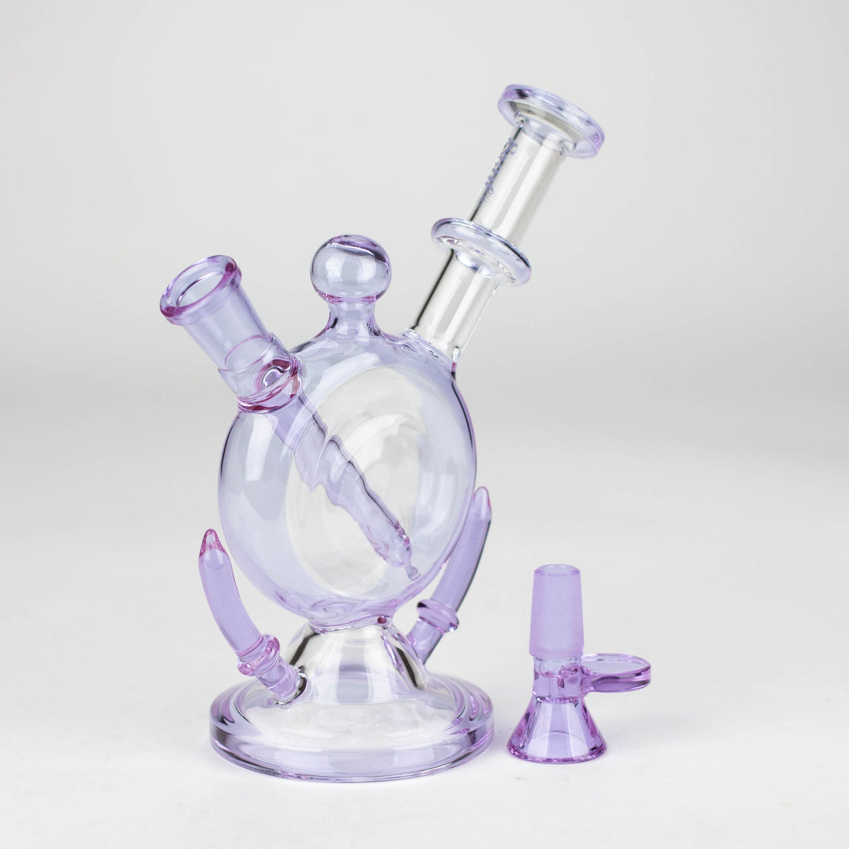 7 Inch Ethereal Purple Glass Bong from SOUL Glass