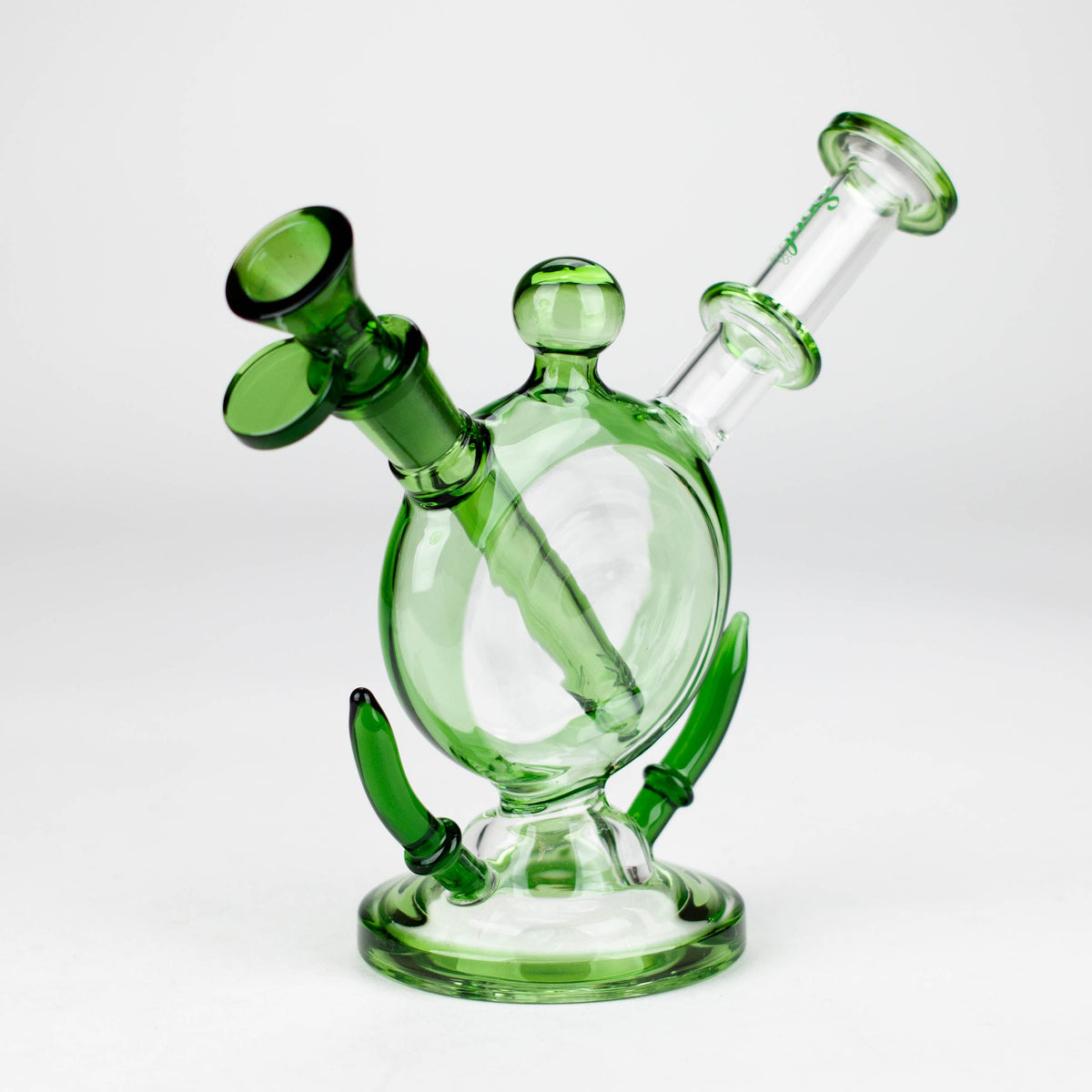 7 Inch Ethereal Green Glass Bong from SOUL Glass