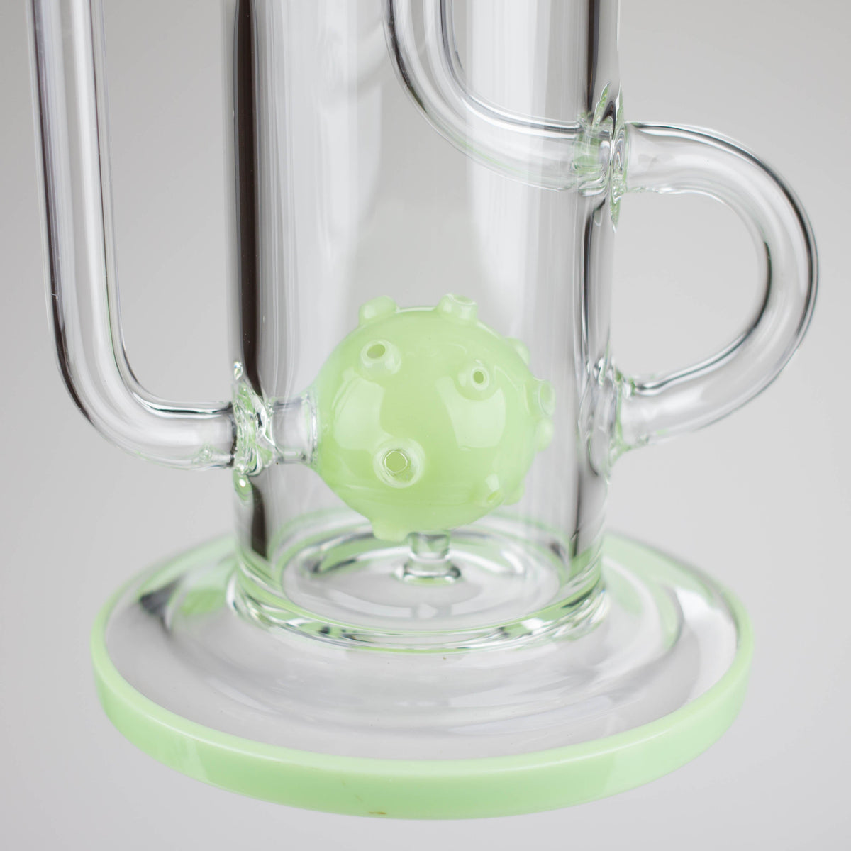 Sphere Diffuser in the 14 inch Recycler Bong With Showerhead Perc