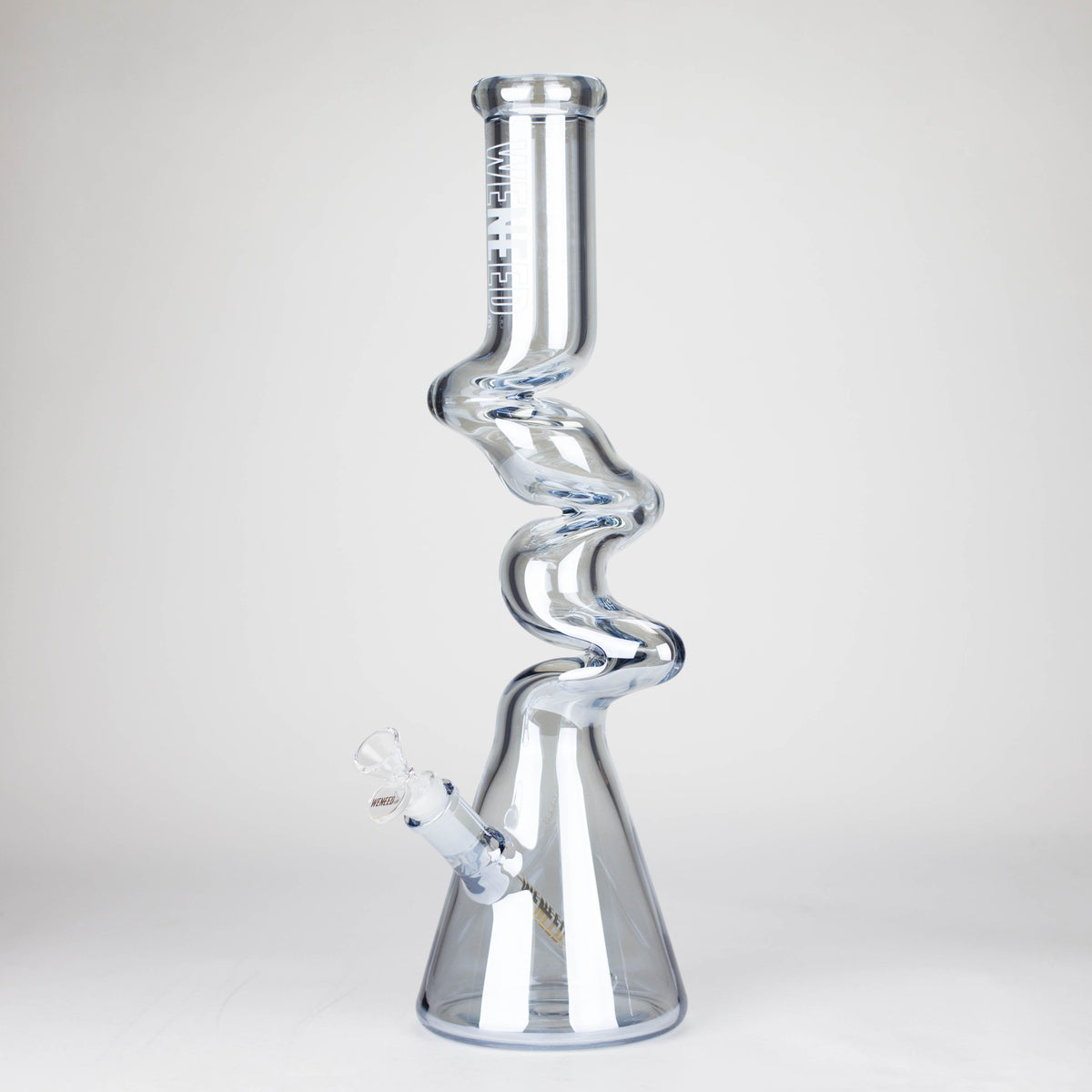 Clear 17.5 Inch Staircase To Heaven Beaker Bong by WENEED Glass