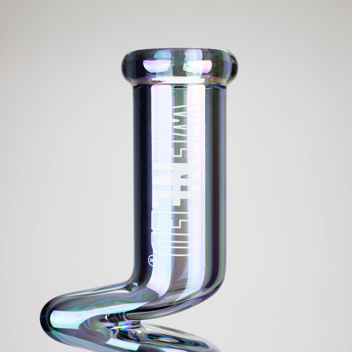 Glass Neck of the 17.5 Inch Staircase To Heaven Beaker Bong by WENEED Glass