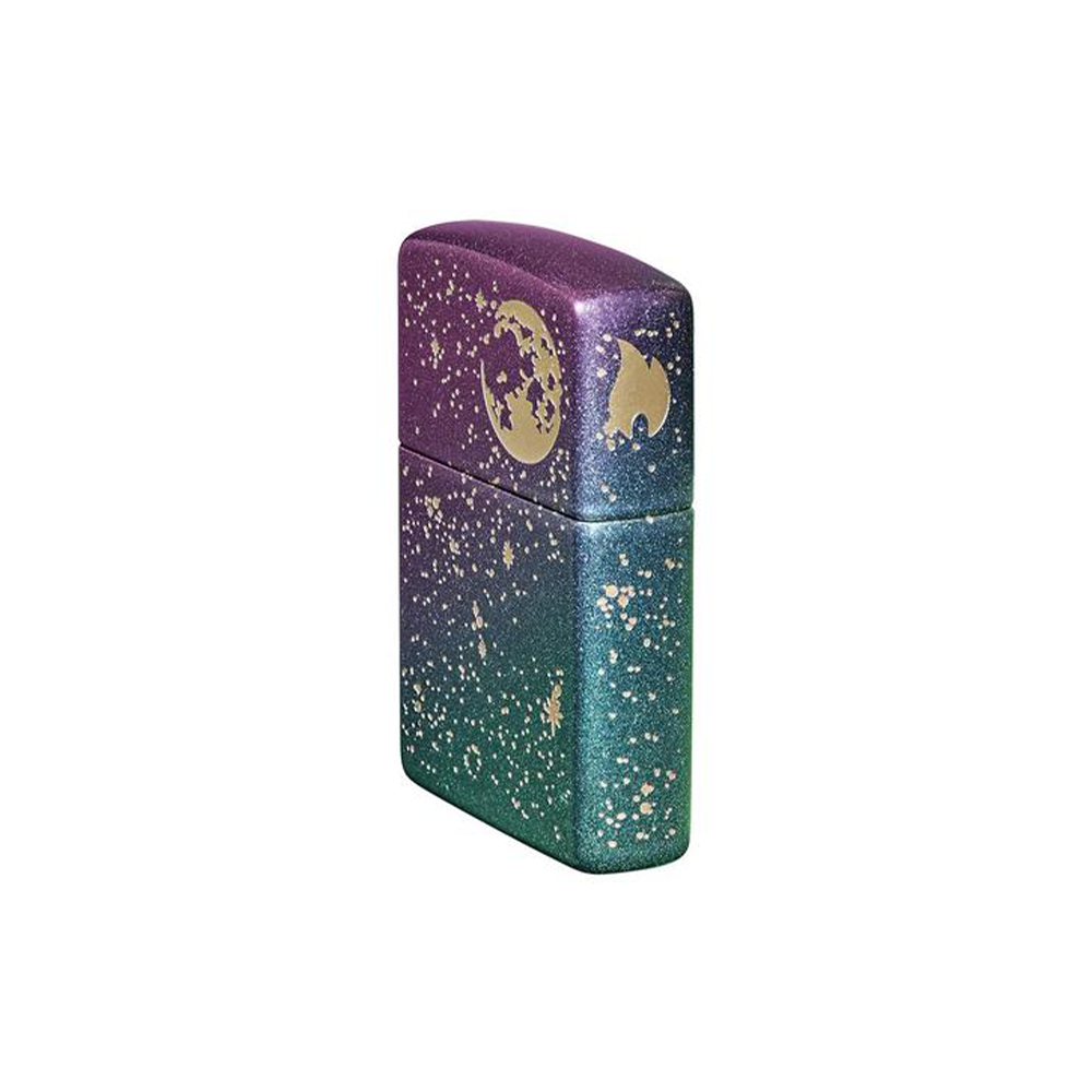 Right Side View of the Starry Night Zippo Lighter
