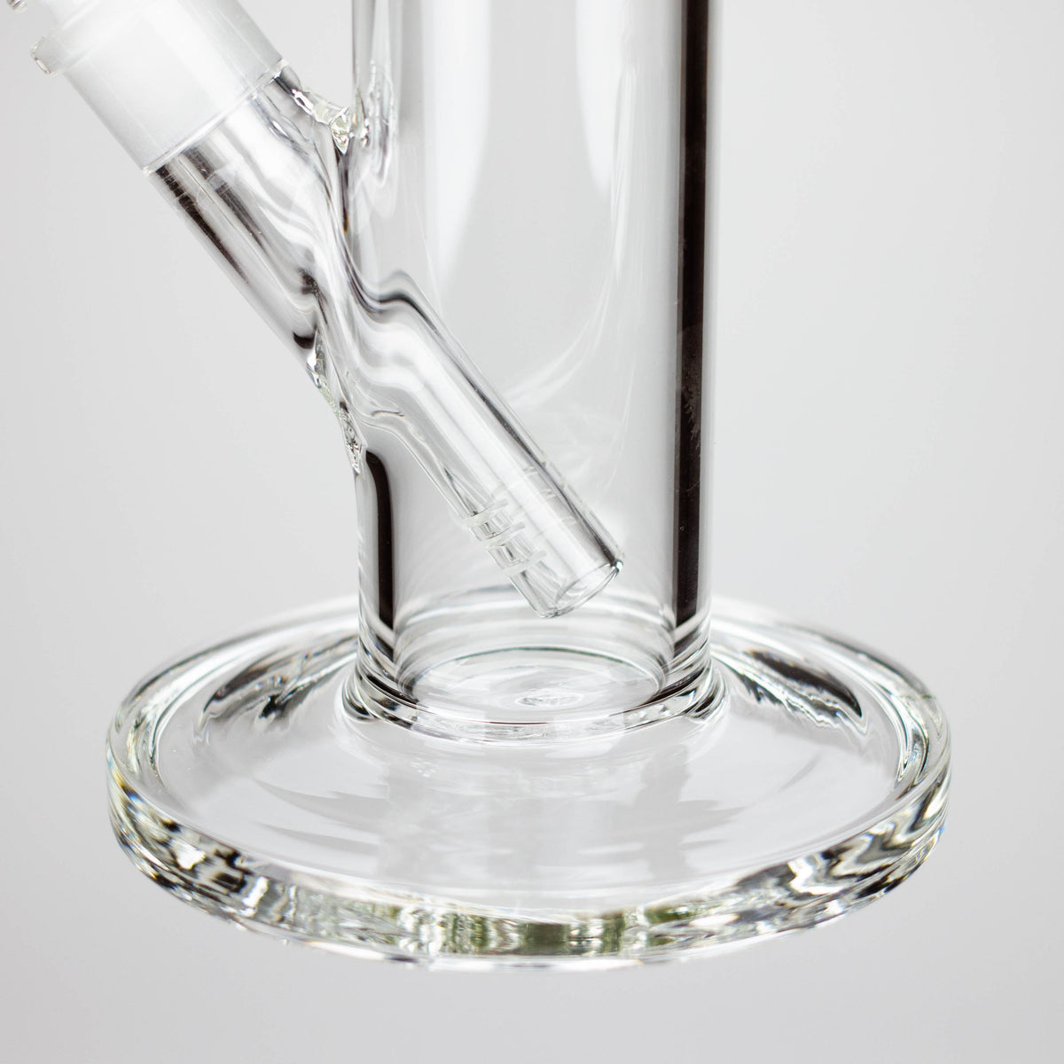 Glass Base and Downstem of the 18 Inch Big Straight Shooter Glass Bong