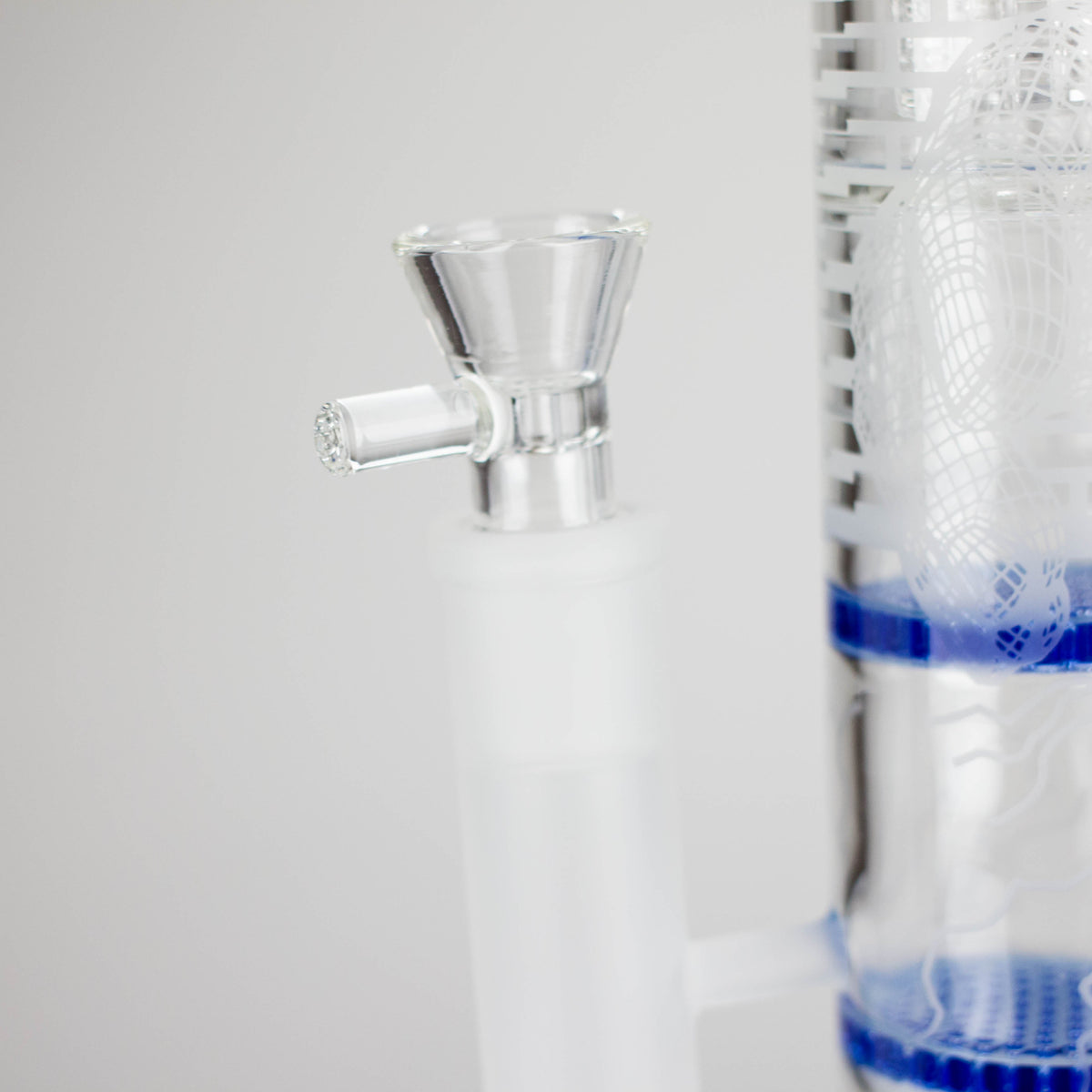 Bowl Piece for the Straight Tube Bong With Dual Honeycomb Diffusers