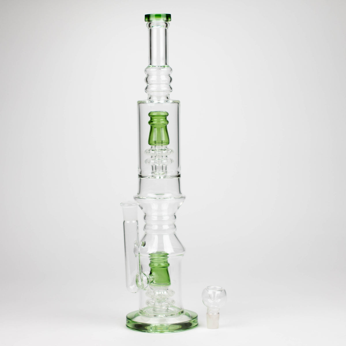 Big Straight Tube Bong With Showerhead Perc And Diffuser