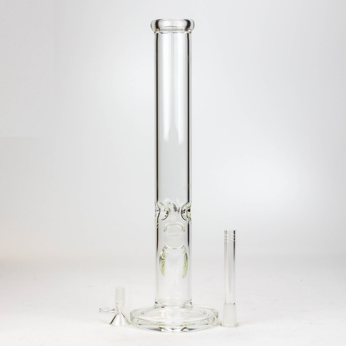 16 Inch Straight Tube Glass Bong with bowl piece and downstem