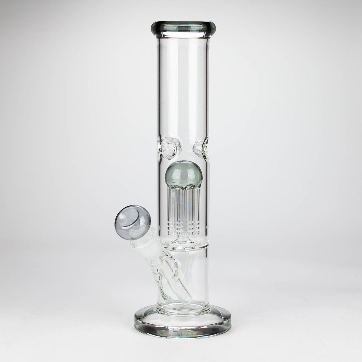 12 Inch Straight Tube Glass Bong With Tree Percolator