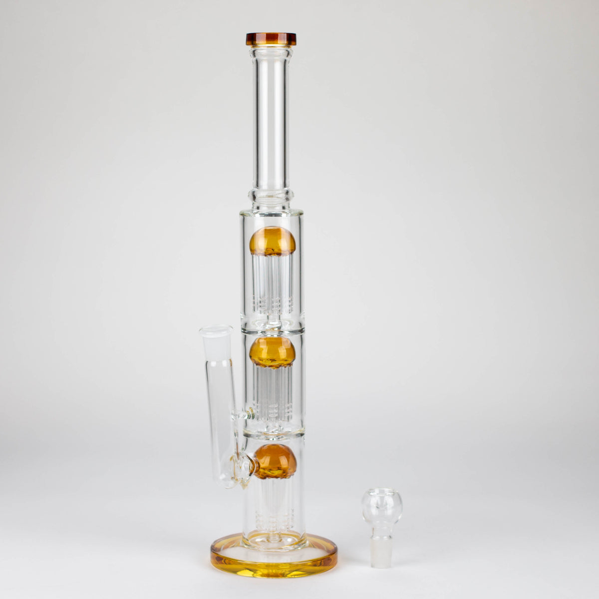 16 Inch Straight Tube Bong With Tree Percolators And Diffuser 