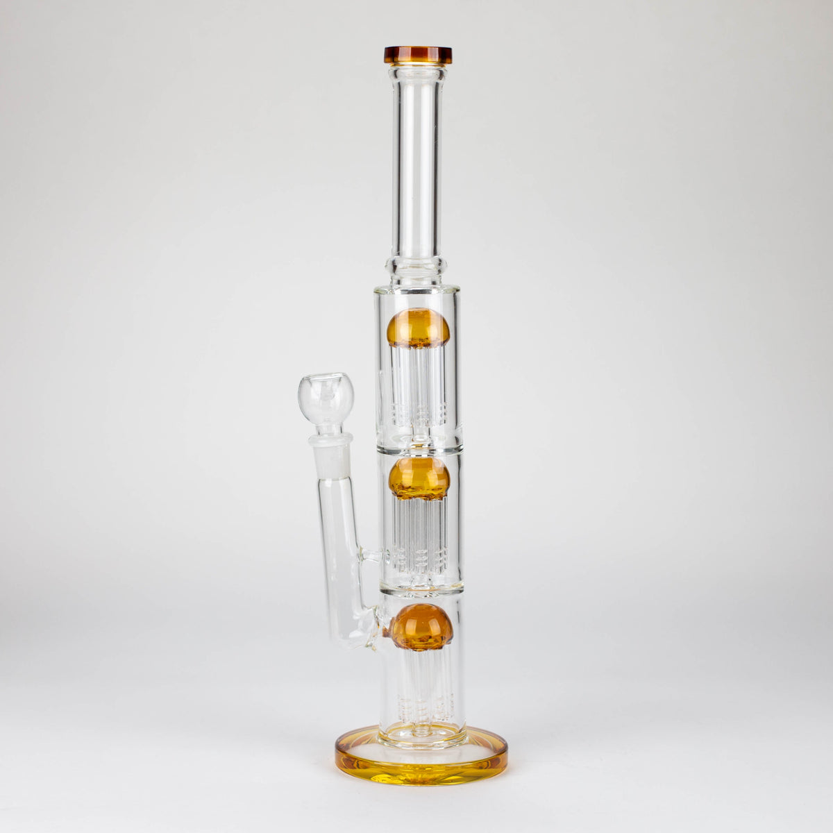 16 Inch Straight Tube Dual Tree Perc Bong With Diffuser 