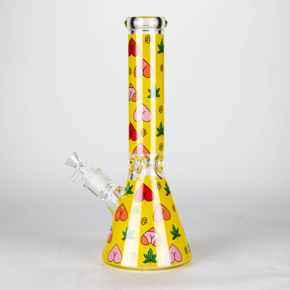 14-Inch Thick Booty Beaker Bong in Yellow