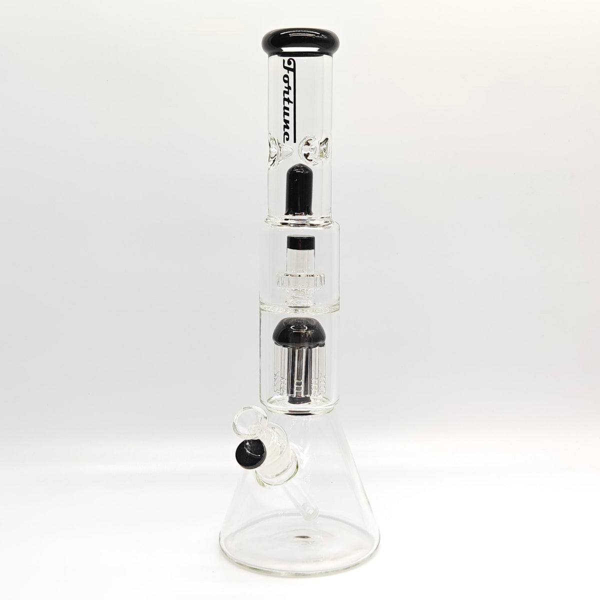 Fortune Thick Double-Disk Perc Beaker Bong 