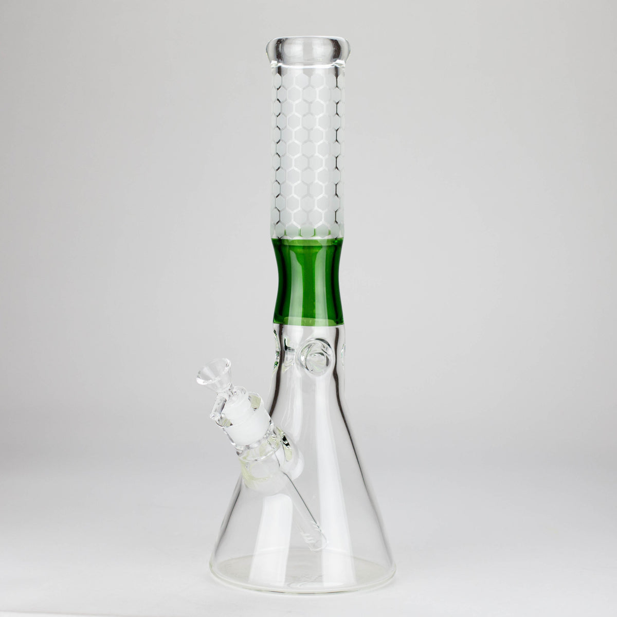 Thick Glass Beaker Bong in Green from Cosmic Rips