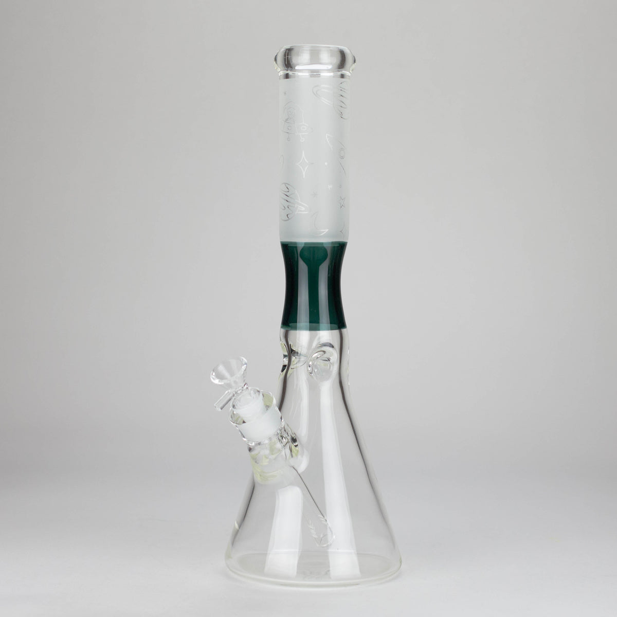 Thick Glass Beaker Bong in Teal from Cosmic Rips