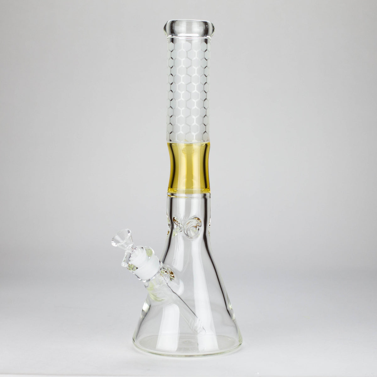 Thick Glass Beaker Bong in Yellow from Cosmic Rips