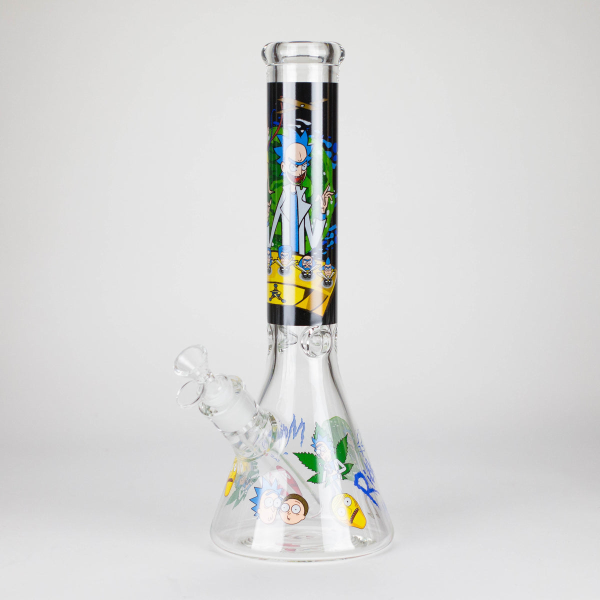 Thick Rick And Morty Beaker Bong 7mm Glass