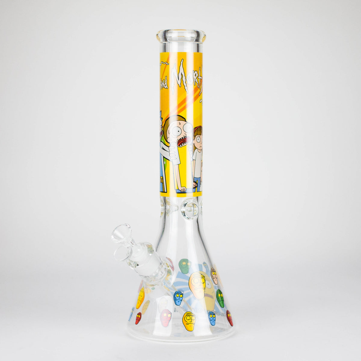 Yellow Thick Rick And Morty Beaker Bong