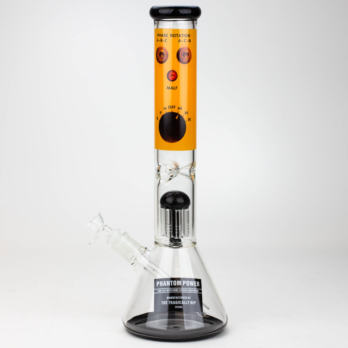 The Tragically Hip 8-Arm Tree Perc Bong By Infyniti in Orange