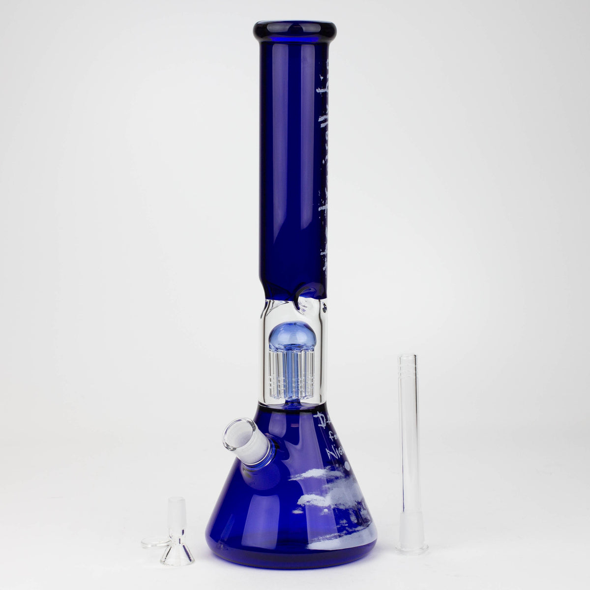 15 inch The Tragically Hip Tree Perc Beaker Bong by Infyniti with bowl piece and downstem