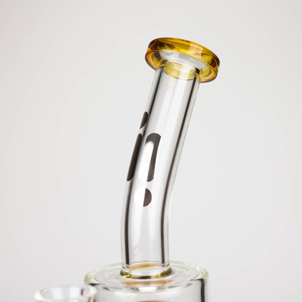 Glass neck of the 13.5 Inch Tree Perc Bong With Inline Diffuser from Infyniti Glass