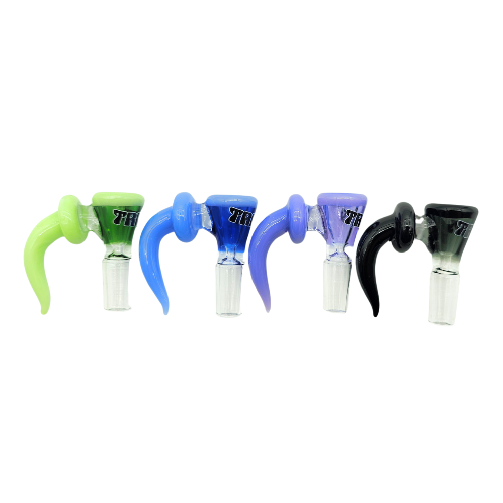 Trippy Glass 14mm Premium Horned Bowl Piece
