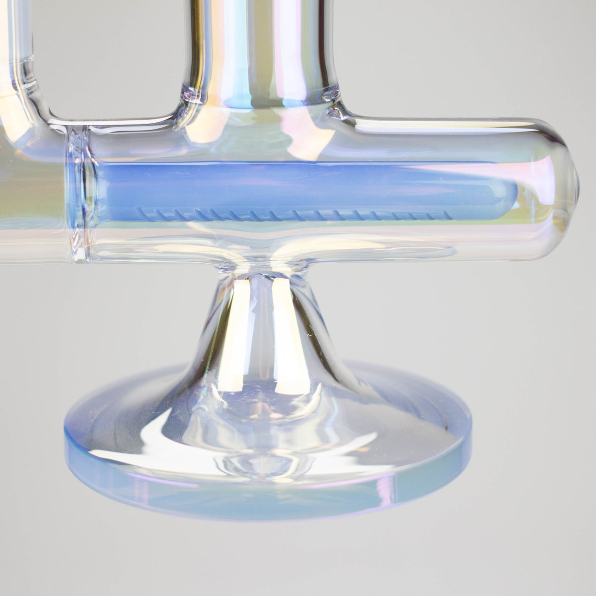 Inline Diffuser in the Trippy Glass Triple-Diffused Perc Bong