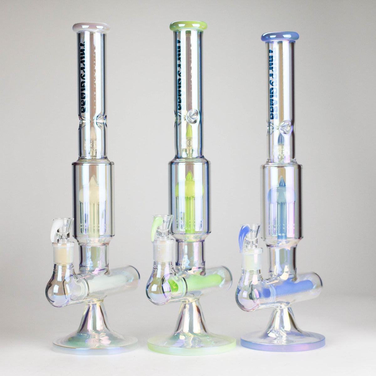 Trippy Glass Triple-Diffused Perc Bong