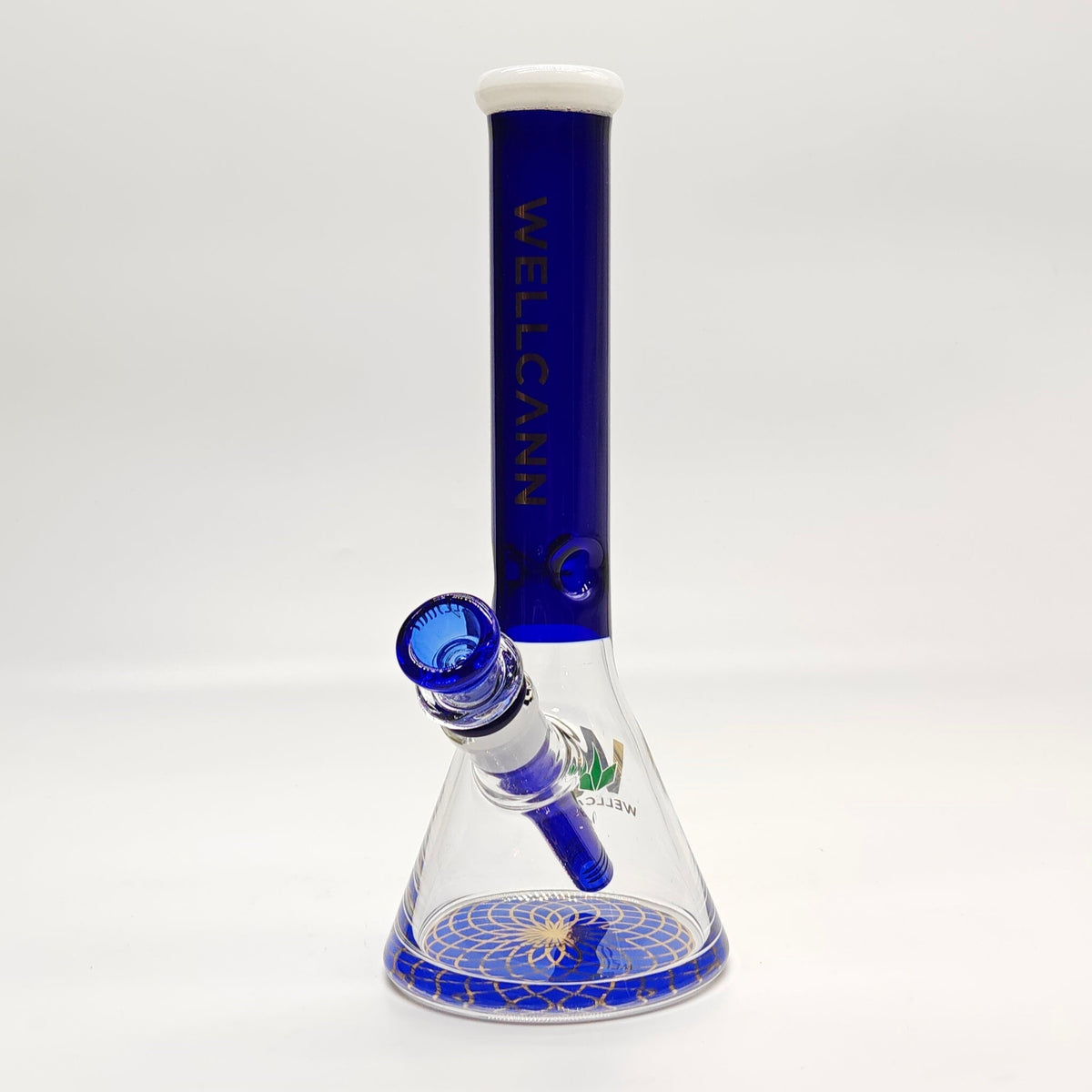 WellCann 10-Inch Blue Mini Beaker Bong