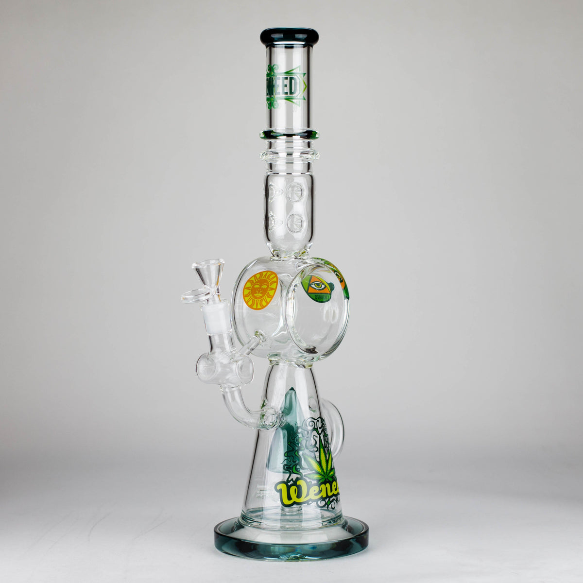 Green Beaker Bong With Cone Perc from WENEED